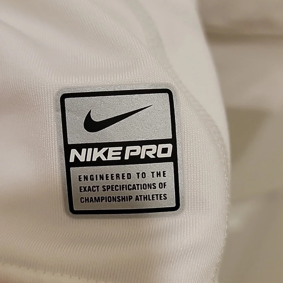 Nike Pro Fit White Long Sleeve Training Shirt  Size XL - Picture 6 of 10